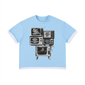 Unisex Boxy Color Block T-Shirt