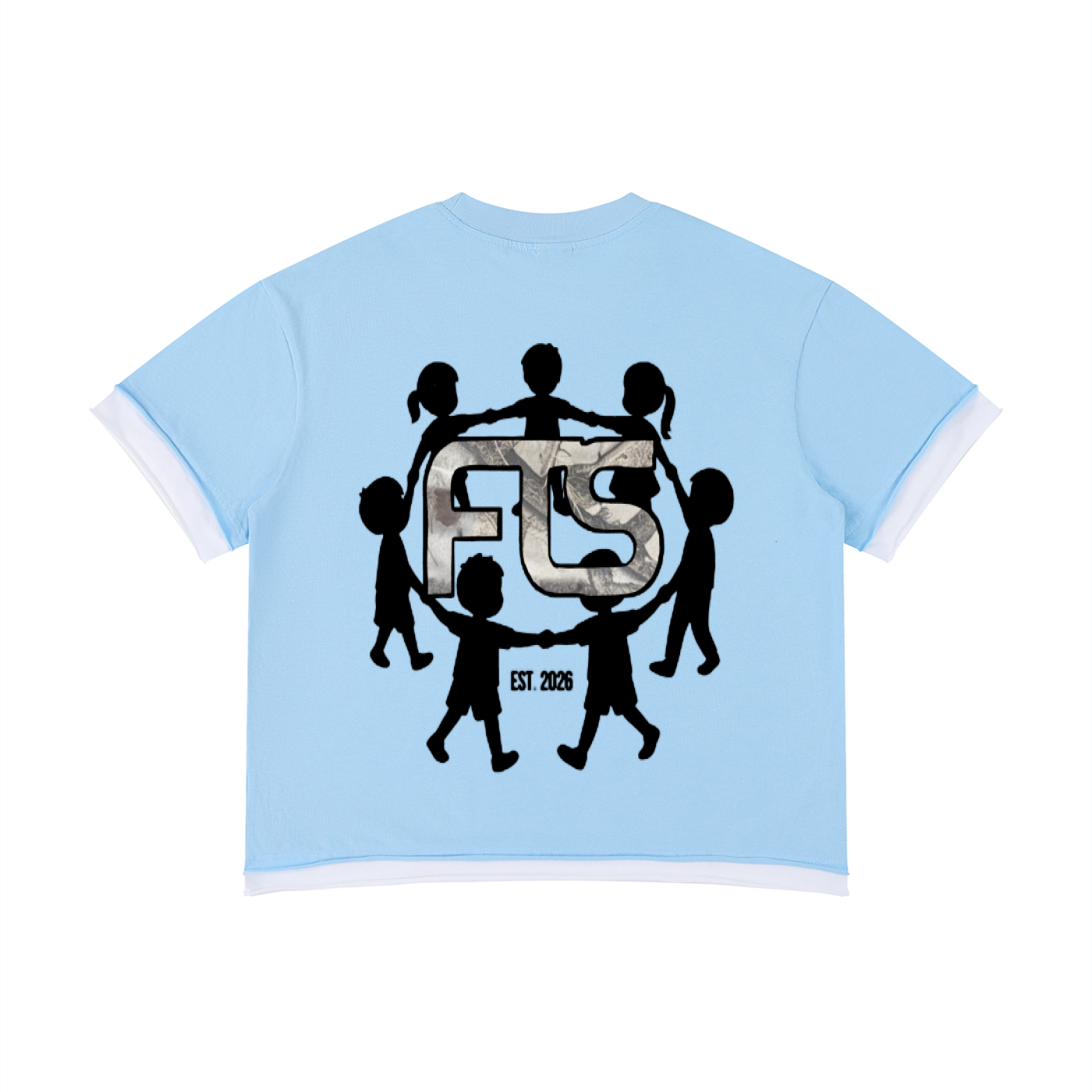 Unisex Boxy Color Block T-Shirt